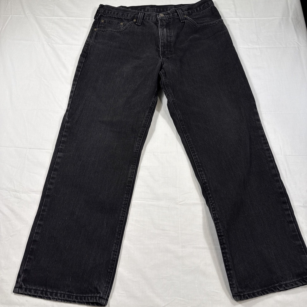 JEANS WIDE LEG VINTAGE MENS‎ 35X29 Diamond Gusset American USA Denim